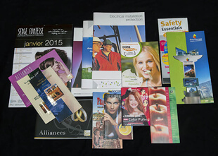 Les brochures, dépliants et autres imprimés